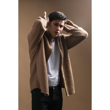 Akçaylar Oversize Düğme Kapamalı Kışlık Erkek Peluş Gömlek