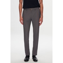 D'S Damat Slim Fit Gri Baskılı Kırışmayan Sihirli Takim Elbise 1HC05IM09577M