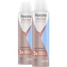 Rexona Clinical Protection Kadın Sprey Deodorant Confidence 96 Saat Koruma 150 Ml X2