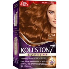 Wella Koleston Supreme Kit 6/74 Koyu Amber Kumral