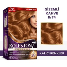 Wella Koleston Supreme Kit 8/74 Gizemli Kahve