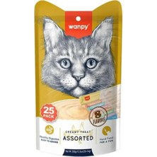 Wanpy Kedi Ödül Çubuğu Sıvı Karışık Paket 25 ADETX14 gr