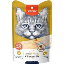 Wanpy Kedi Ödül Çubuğu Sıvı Karışık Paket 25 ADETX14 gr