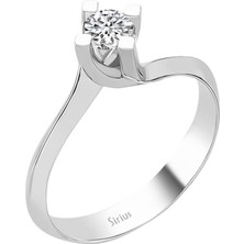 Sirius Pırlanta E Renk 0,30 Karat Pırlanta Tektaş Yüzük 0415R0158