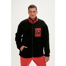 Bad Bear Ryan Plush Full-Zip Siyah Erkek Sweatshirt