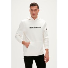 Bad Bear Arthur Hoodie Marshmallow Beyaz  Kapüşonlu Erkek Sweatshirt