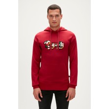 Bad Bear Royalty Hoodie Maroon Bordo Kapüşonlu Erkek Sweatshirt