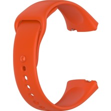 Microsonic Xiaomi Redmi Watch 3 Active Kordon, Silicone Sport Band Turuncu