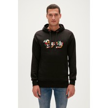 Bad Bear Royalty Hoodie Siyah Kapüşonlu Erkek Sweatshirt