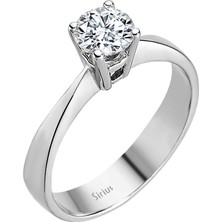 Sirius Pırlanta F Renk 0,56 Karat Pırlanta Tektaş Yüzük 0417R0064