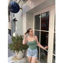 MST Ip Askılı Basic Bluz