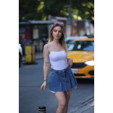 MST Ip Askılı Basic Bluz