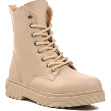 Ayakmod 525316 Bej Içi Kürklü Kadın Postal Bot