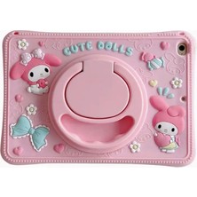 Alfa MEC Apple Ipad Air 5 10.9" 2022 Uyumlu Kılıf Cute Dolls Standlı Çocuklar Için Karakterli Eğlenceli