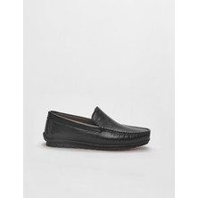 Cabani Hakiki Deri Siyah Erkek Loafer