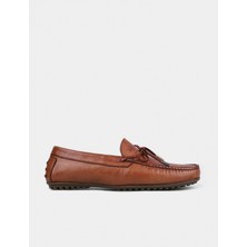 Cabani Erkek Hakiki Deri Taba Loafer Ayakkabı