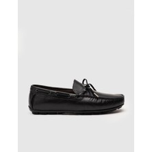 Cabani Meşin Astar Hakiki Deri Siyah Erkek Loafer