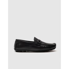 Cabani Hakiki Deri Siyah Erkek Loafer