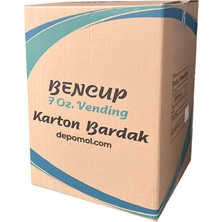 Bencup Karton Bardak 7 Oz Vending 3000'LI Koli