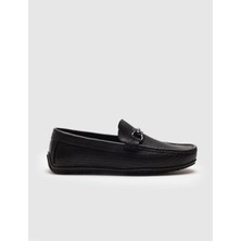 Cabani Hakiki Deri Siyah Erkek Loafer