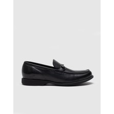 Cabani Hakiki Deri Siyah Erkek Loafer
