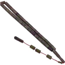 Nusnus Kesme Model Yeşil Hareli Sıkma Kehribar Tesbih