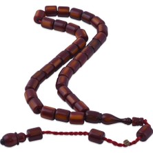 Nusnus Kesme Model Kahverengi-Sarı Katalin Tesbih