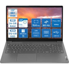 Lenovo V15 Intel Core I7 1165G7 24GB 512GB SSD Windows 11 Pro 15.6" Fhd Taşınabilir Bilgisayar 82KB00CBTX021