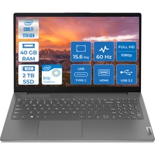 Lenovo V15 Intel Core I7 1165G7 40GB 2tb SSD Freedos 15.6" Fhd Taşınabilir Bilgisayar 82KB00CBTX034