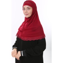 Elanesa Dantel Detaylı 2 Parçalı Hazır Türban Pratik Başörtüsü