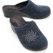 Gezer Kadın Kışlık Ev Bahçe Yüksek Topuk Terlik