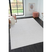 Şehrazat Home Moda Açık Krem Halı Yumuşak Halı Çocuk Odası Oturma Odası Salon Mutfak Halısı 1200 40 x 50