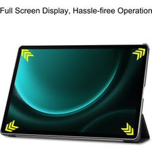 Seniee Samsung Galaxy Tab S9 Fe Plus Için Darbeye Dayanıklı Tablet Kılıfı (Yurt Dışından)