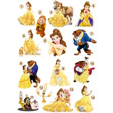 Lilya Sticker Güzel ve Çirkin 3D Kabartmalı 5'li Sticker