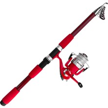 Protackle Combo Kamış Makine Set 2.40 mt Kırmızı