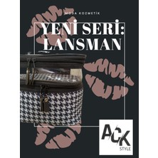 Ankaflex Kazayağı Makyaj Çantası Bavulu Seyahat Makyaj Seti Profesyonel Bölmeli Kozmetik Şeffaf Makyaj Çantası