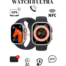 BGG Tech Watch 8 Series Gs8 Ultra Uyumlu 2.05 Inc Ekran Gps/nfc/siri Destekli 3 Tuş Aktif Akıllı Saat + Pro5 Kablosuz Kulaklık