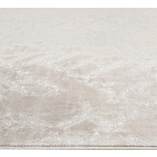 Kaya Türk Home Pars Düz Saçak Polyester Geometrik Desen Bej Halı