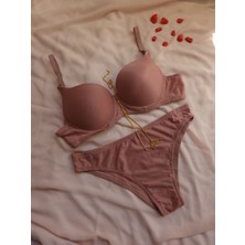 Kadın Tam Dolgulu Desenli Sütyen ve Külot Takımı 2'li Set – Nefes Alabilir Kumaş, Günlük Rahat Kullanım