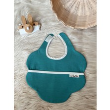 Bibs and More Sıvı - Leke Geçirmez Bulut Model Mama Önlüğü Petrol Mavisi