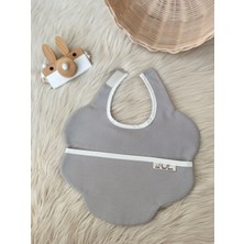 Bibs and More Sıvı - Leke Geçirmez Bulut Model Mama Önlüğü Gri