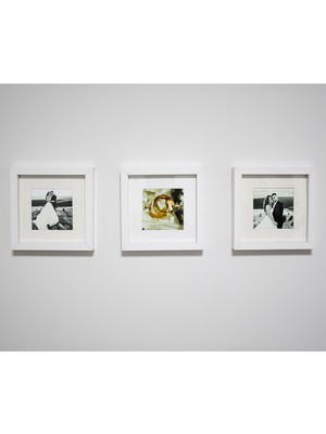 Verda Çerçeve Hkm Ticaret 3'lü Beyaz Renkli Sök-Tak Camsız Çerçeveler! Ahşap Şık Çerçeveler