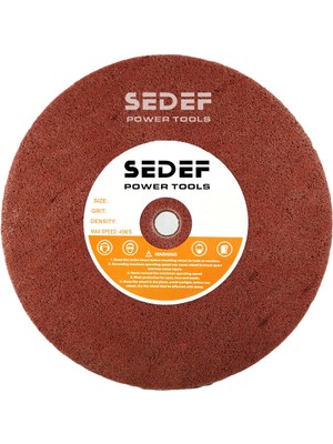 Sedef Power Tools 250X50X25 mm Kahverengi Skoç Elyaf Zımpara Taşı 7pc 180 Kum