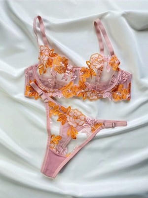 Madame Blume Lingerie Peachy Balenli Bralet Takımı Peachy