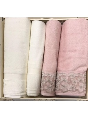 Özdilek Begonvil Best Set Hamam Takımı Krem - Pudra