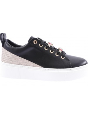 DGN ES863 Kadın Kalin Renkli Kristal Taşli Sneakers Ayakkabı
