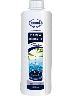 Ersağ Damla Konsantre 1000 Ml Temizlik Ürünü Halı Koltuk Temizliği İçin Kullanım Kolaylığı
