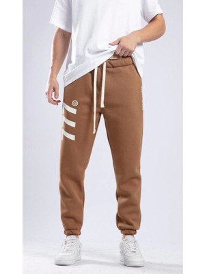 Catcha Chatca Erkek 3 Iplik Şardonlu Taba Sweatpant K-575