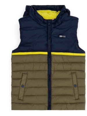 U.S. Polo Assn. Erkek Çocuk Haki Dokuma Yelek 50271495-VR027
