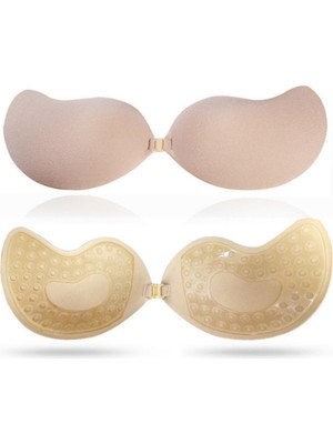 Mor Salkım Home Dekolte Kıy  Için Göğüs Silikon Kaldırma Pedli Bant Kendinden Yapışkanlı L Beden